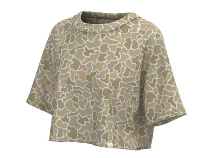 Youth Local Girl Boxy Crop SS Tee-  Forest Camo Desert