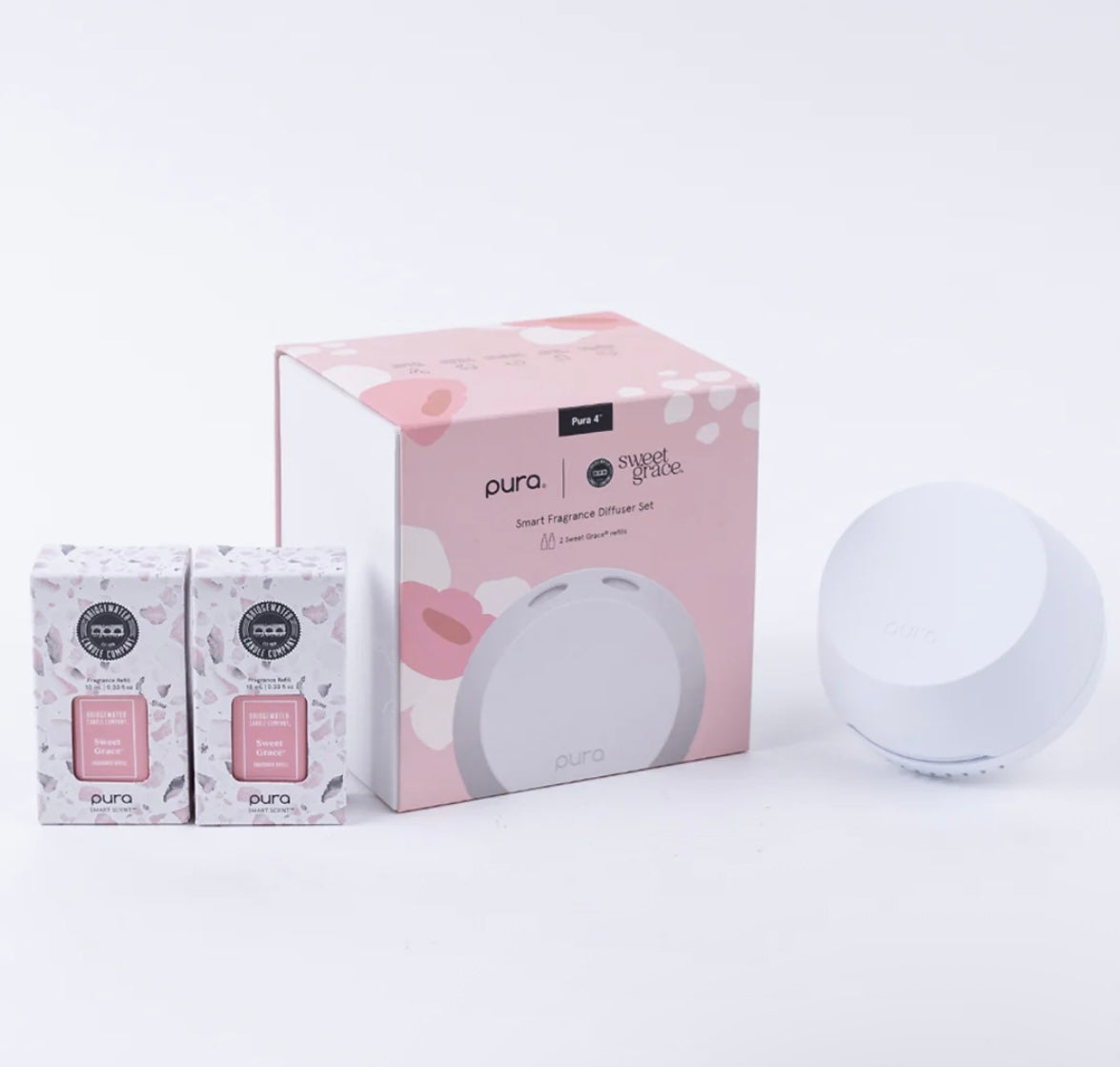 PURA+ Bridgewater Smart Home Diffuser Set with 2 Sweet Grace V4