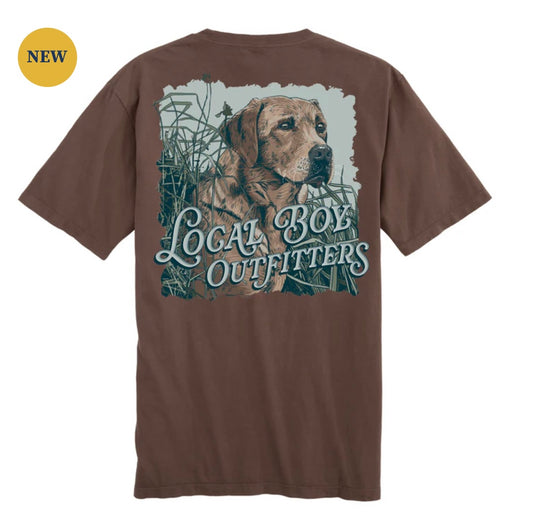 Local Boy Retriever Watch SS Tee - Espresso