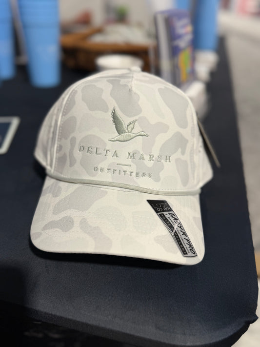 Delta Marsh Block - Lost Hat - white Camo