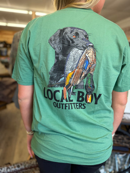 Local Boy Feathered Fetch SS Tee - Lt Green