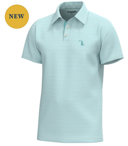 Local Boy Outfitters - Palms Polo - Aqua/White