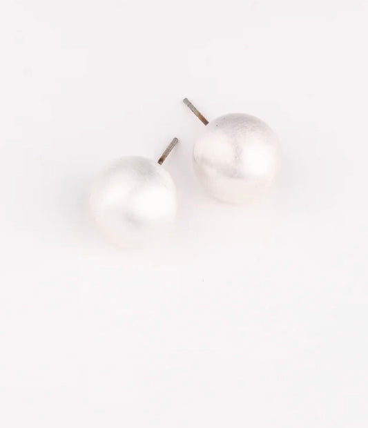 Michelle Mcdowell Grenada Earrings | Brushed Silver | Large