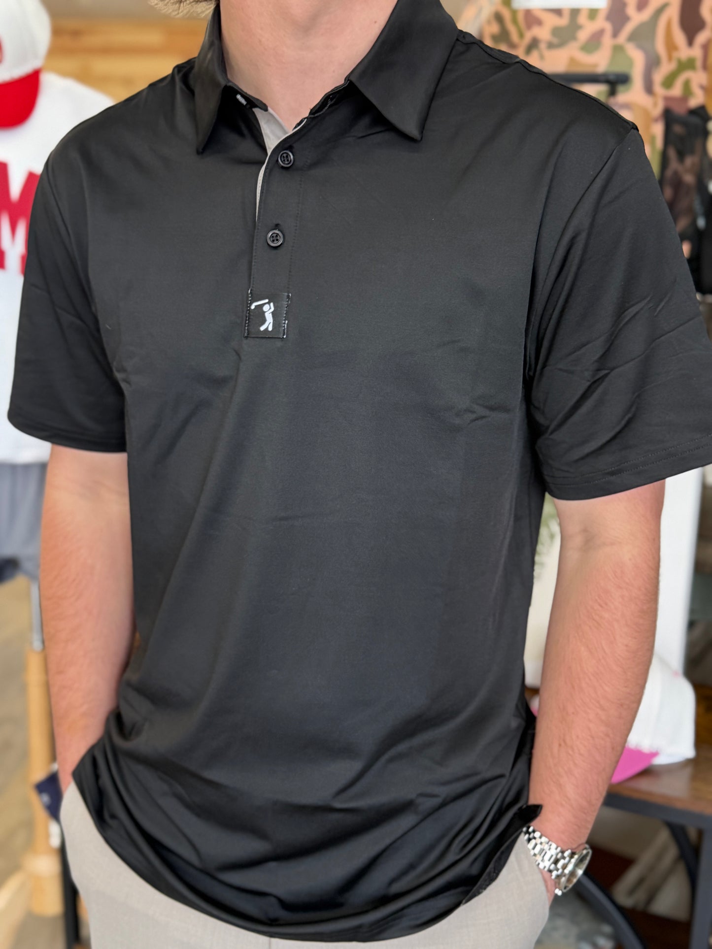 Solid Black - Polo