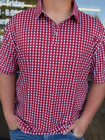 Burlebo Performance Polo - Alabama Crimson Tide
