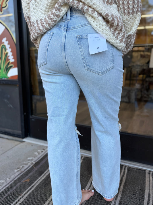 Light Super High Rise Dad Jean [WV19060RS-LTD]