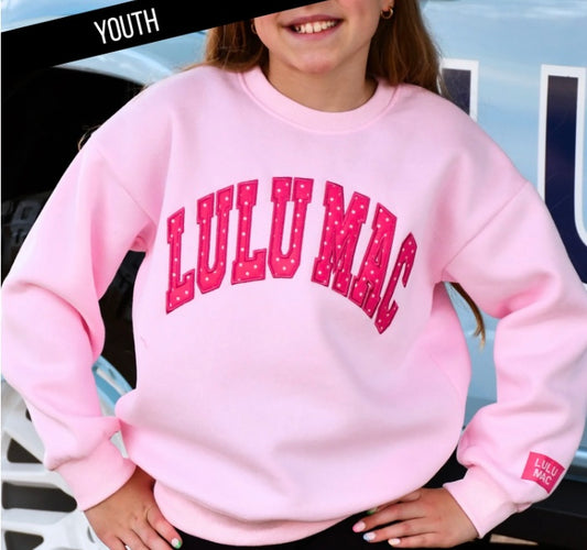 Youth Lulu Mac Polka Dot Light Pink/Hot pink