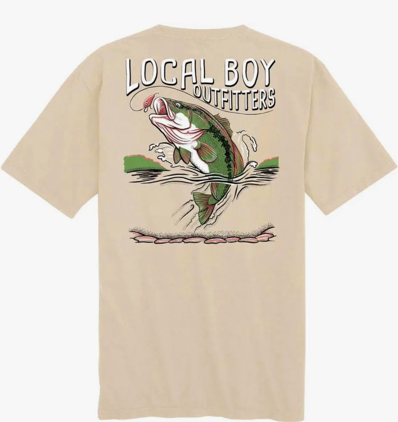 Local Boy Outfitters Jumping Bass SS Tee - Latte
