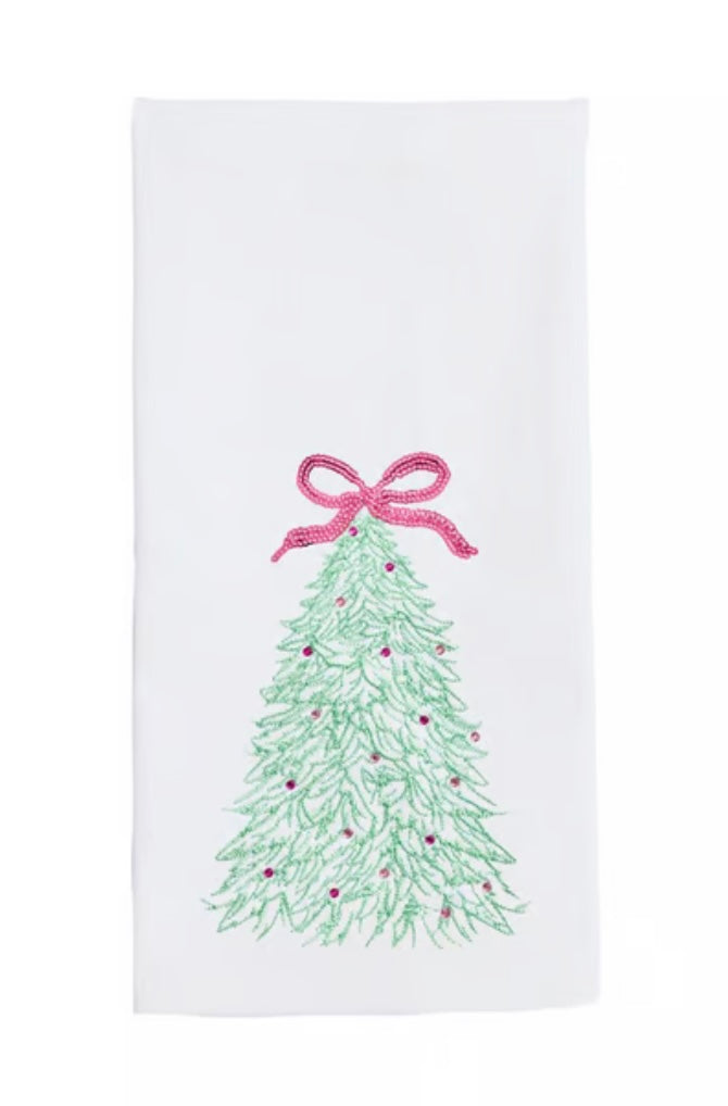 Mary Square Tea Towel Rosy Woodlands Tree