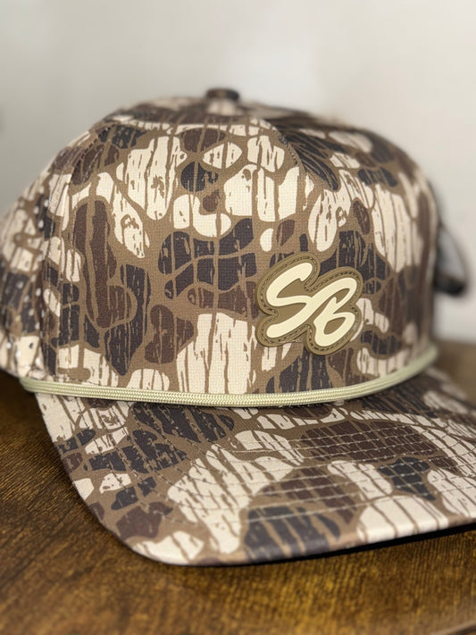 Speckle Bellies - Waterproof cap- muddy Bottom Vein camo