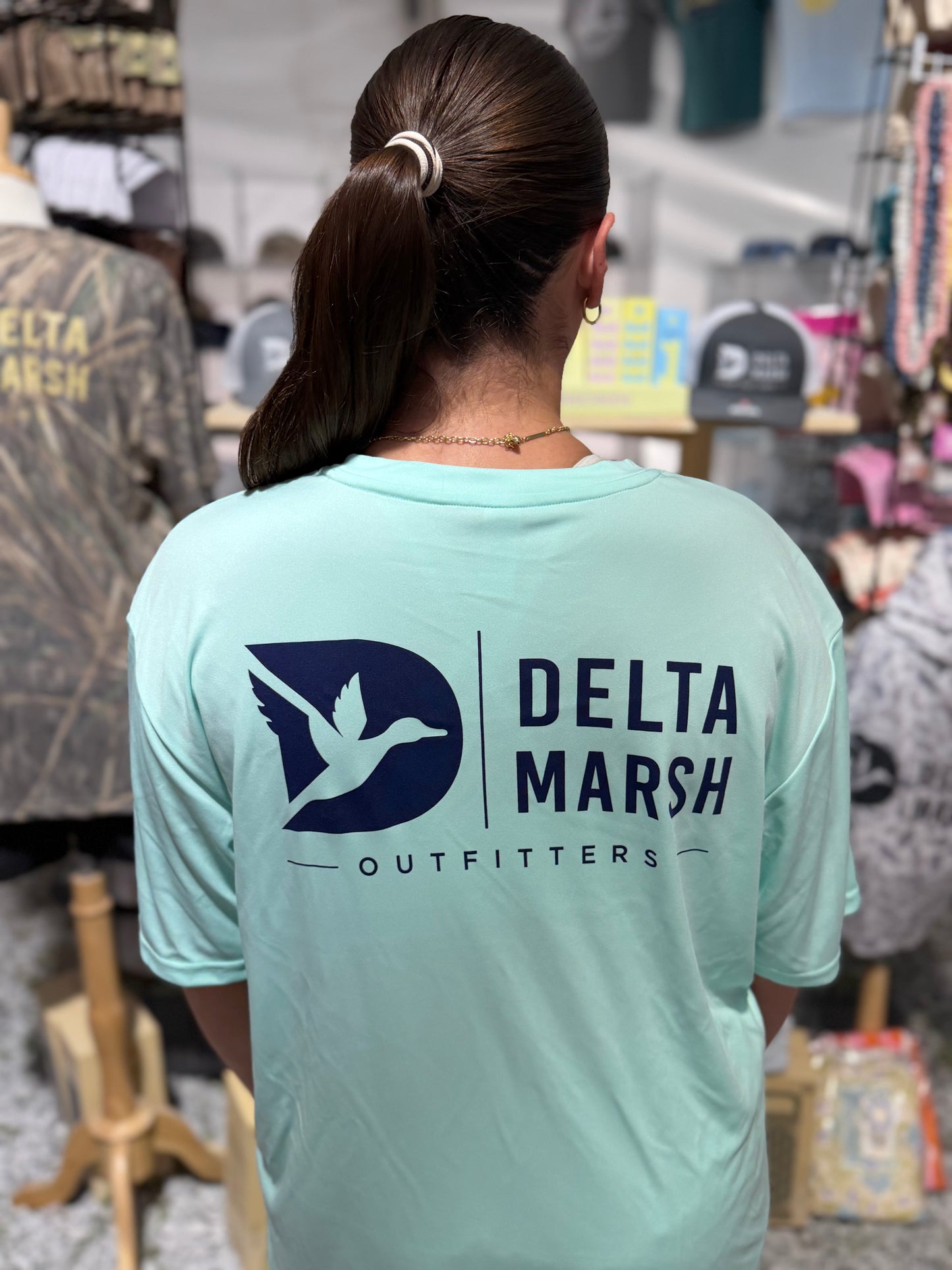 Delta Marsh Performance Flying Duck- Seafoam