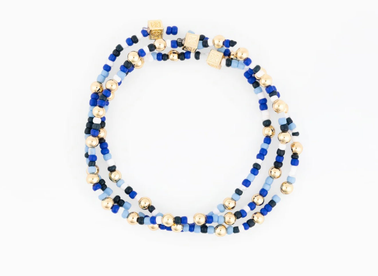 Michelle McDowell Blue Vivienne Bracelet - Set of 3