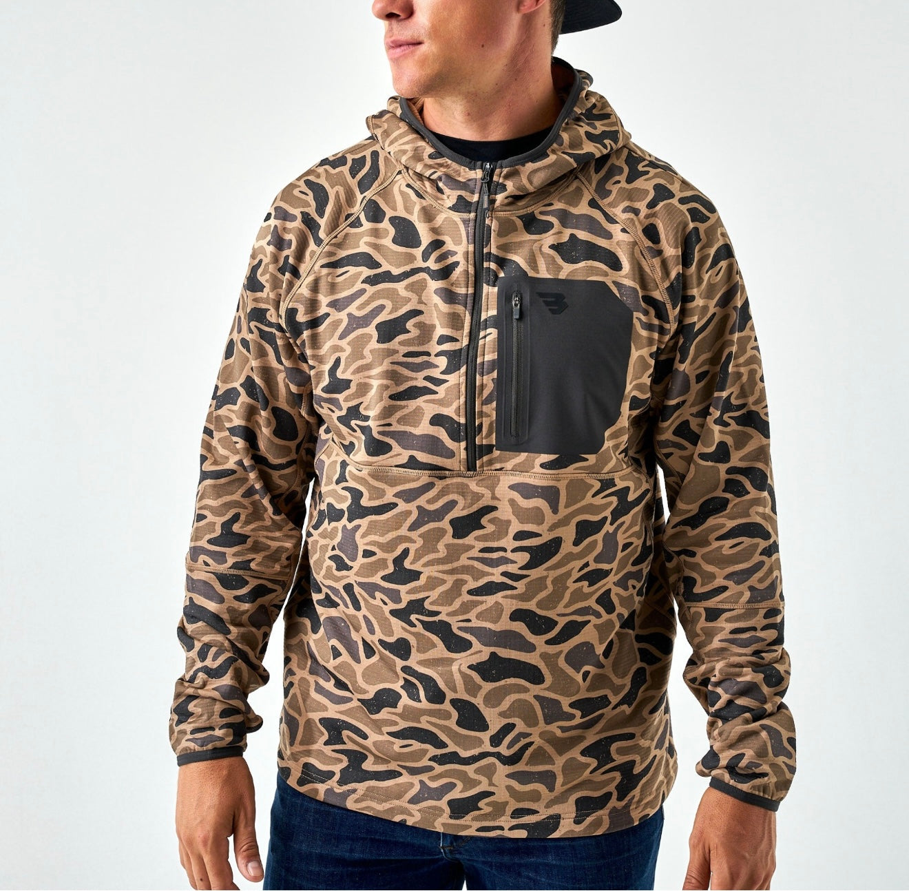 Burlebo - Blaze Tech Quarter Zip - Gauge Camo