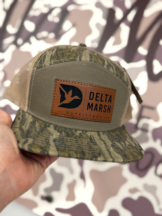 Delta Marsh Flying Duck Leather Large Patch - Lost Hat - New Bottomland