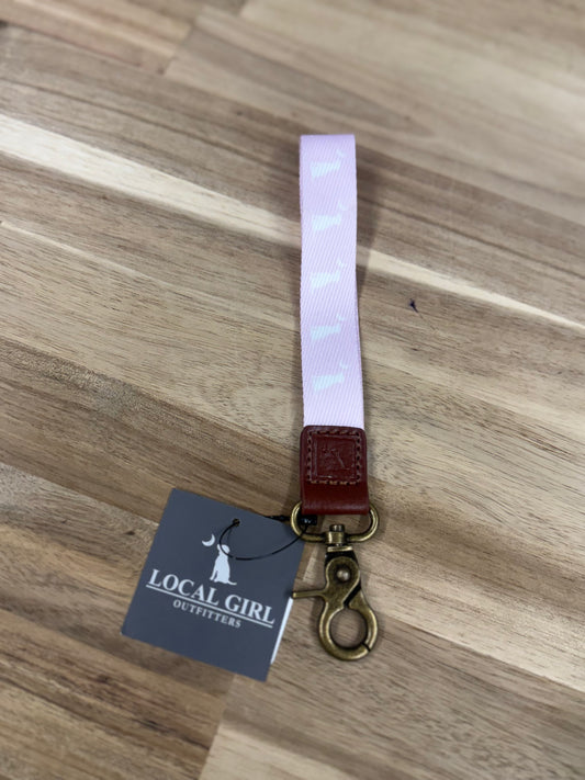 Local Boy Outfitters Wrist Lanyard - Pink Dog & Moon