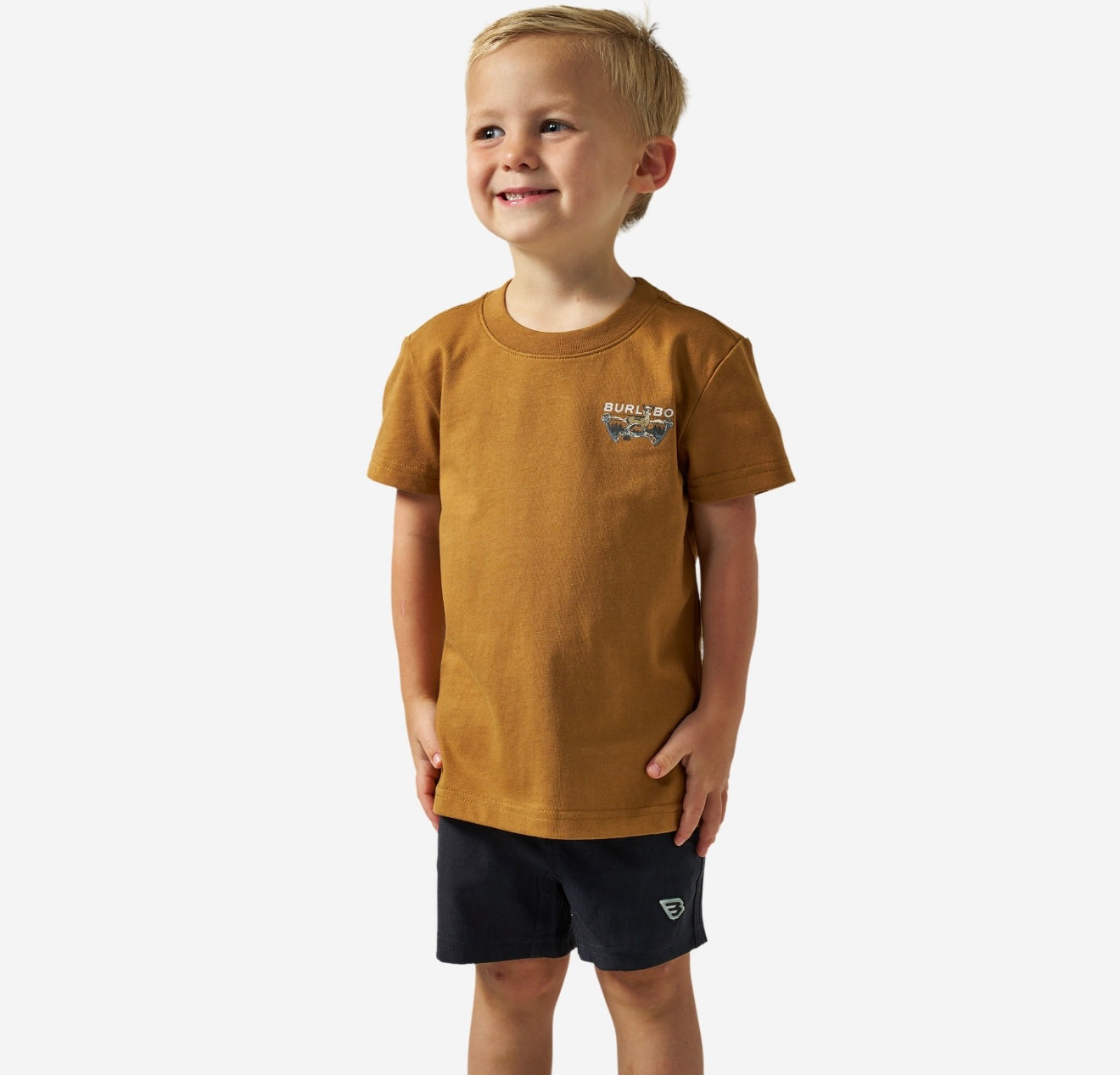 Toddler/Youth Burlebo SS Bow Hunter Tee - Light Brown