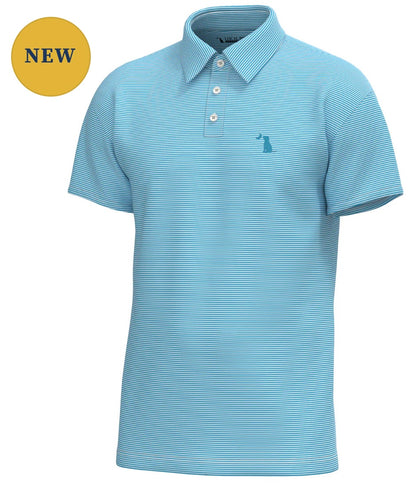 Local Boy Driftwood Polo - Opal Blue