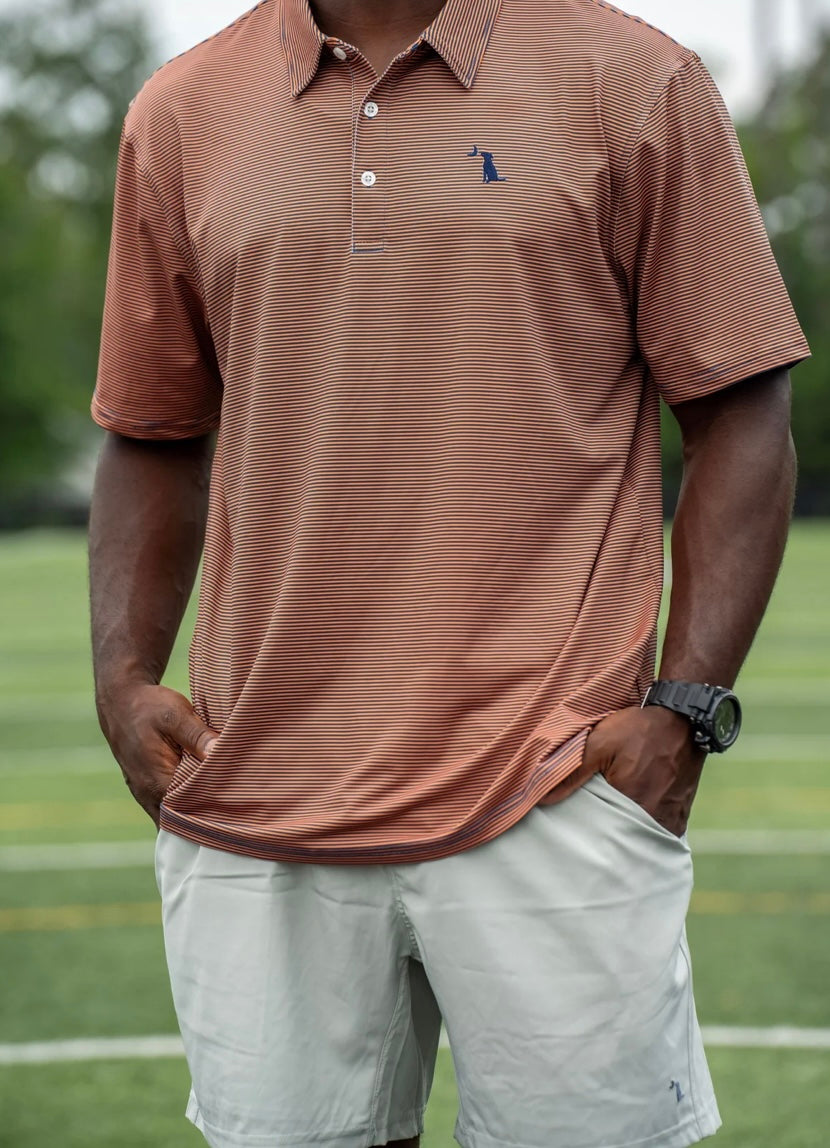 Local Boy Outfitters Palms Polo - Navy/Orange