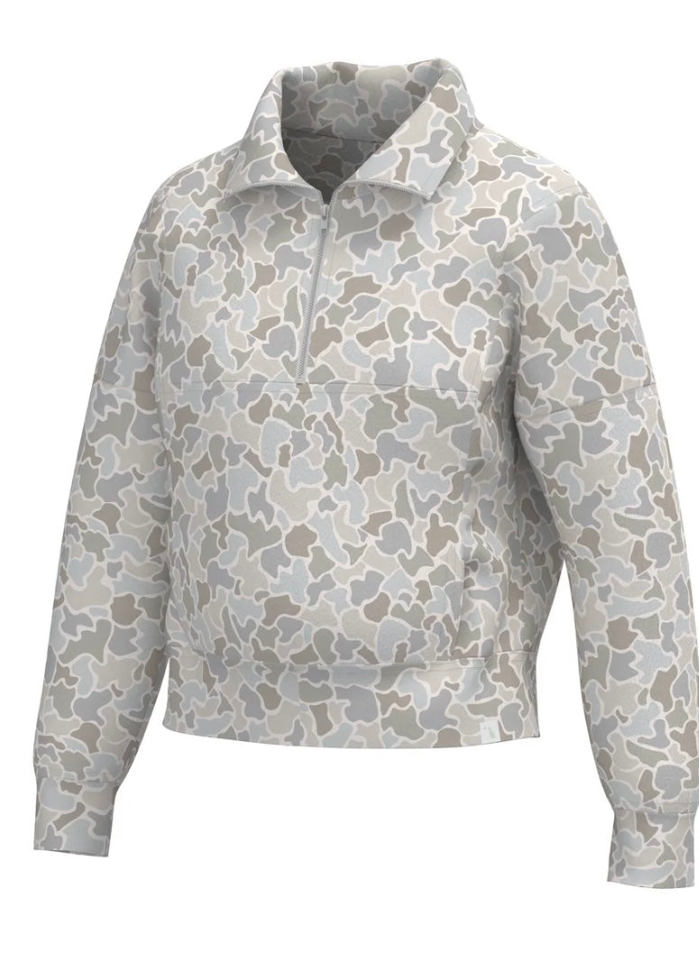 Local Girl Velvet Fleece Quarter-Zip - FC Saltwater