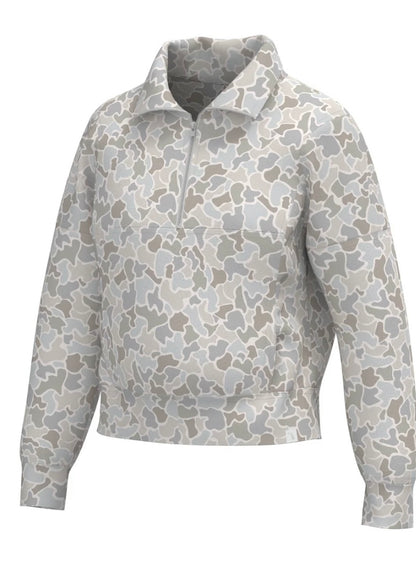 Local Girl Velvet Fleece Quarter-Zip - FC Saltwater