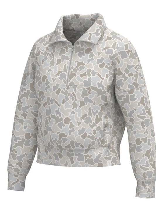Local Girl Velvet Fleece Quarter-Zip - FC Saltwater
