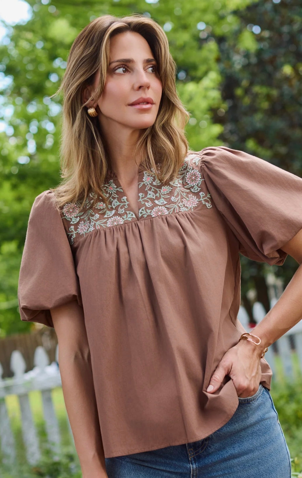 Mary Square Top Makayla Espresso