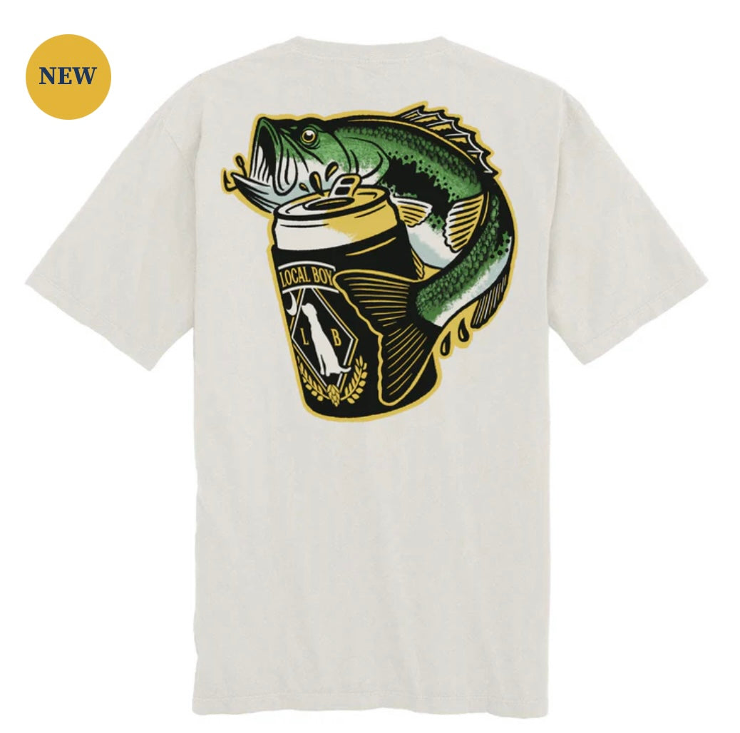 Local Boy Beer Bass SS Tee - Silver