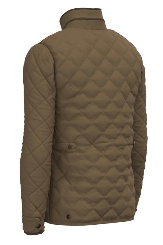 Local Boy Diamond Quilted Jacket - Mocha