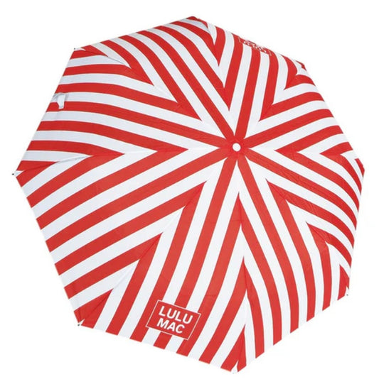 Lulu Mac Umbrella- Red Stripe
