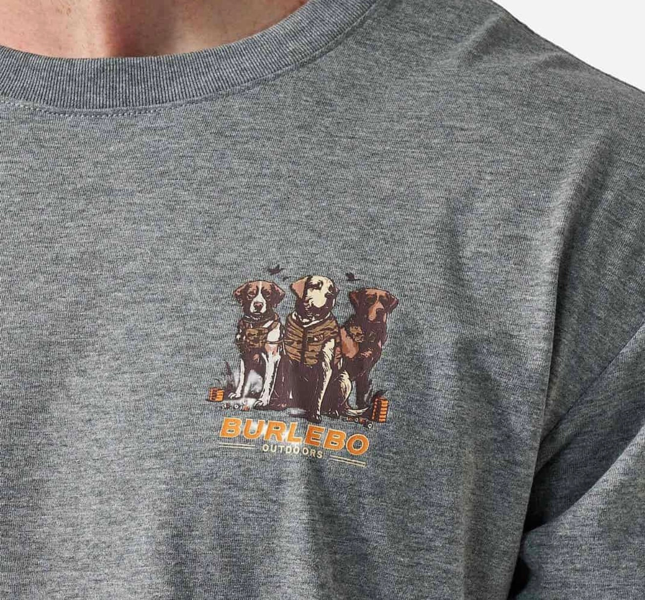 Burlebo SS Camo Duck Dogs - Dark Heather Grey