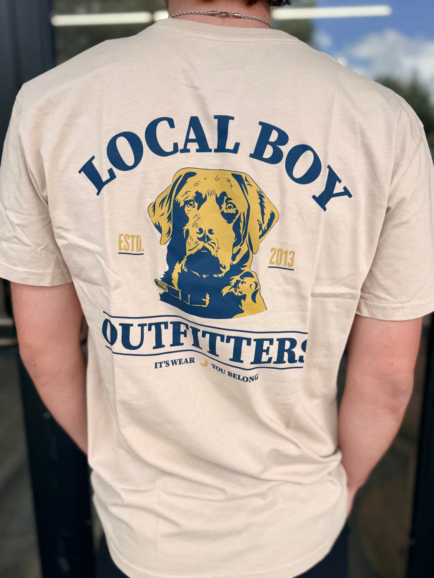 Local Boy Buster SS Tee - Latte
