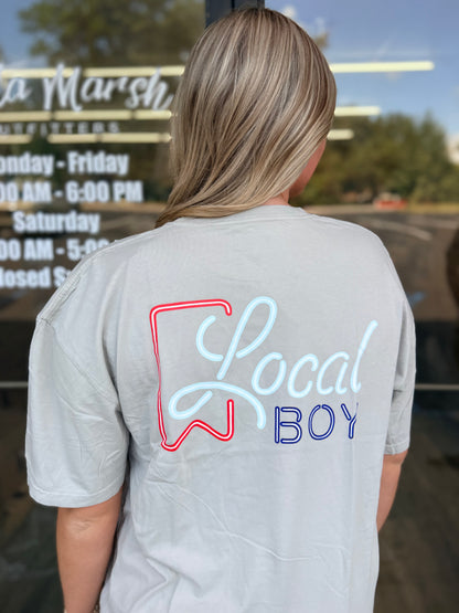 Local Boy Neon Ultra SS Tee - Silver