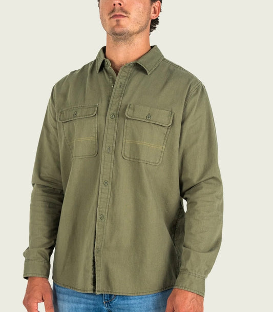 Marsh Wear South End Button Up - Light Olive