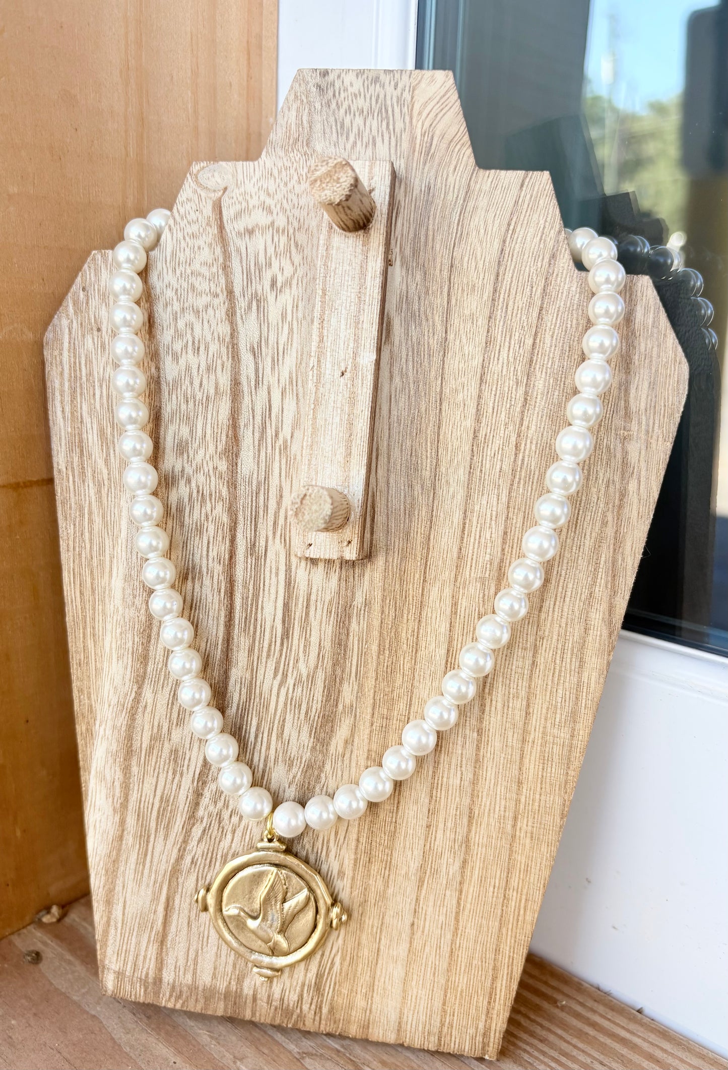 The Signature Duck Necklace by MC: Pearl Beaded