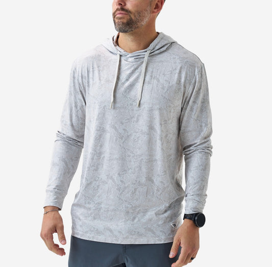 BURLEBO - Performance Hoodie - Digi Camo Ivory
