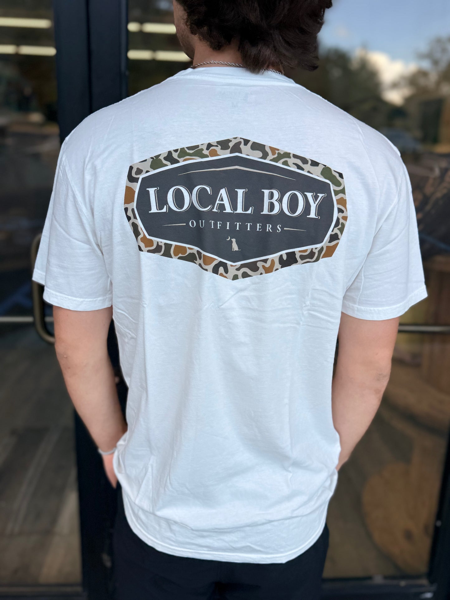 Local Boy Vintage Emblem SS Tee - White