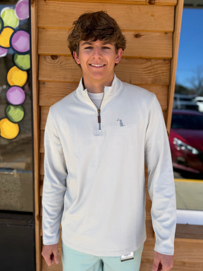 Local Boy Bentley Quarter Zip - Light Gray