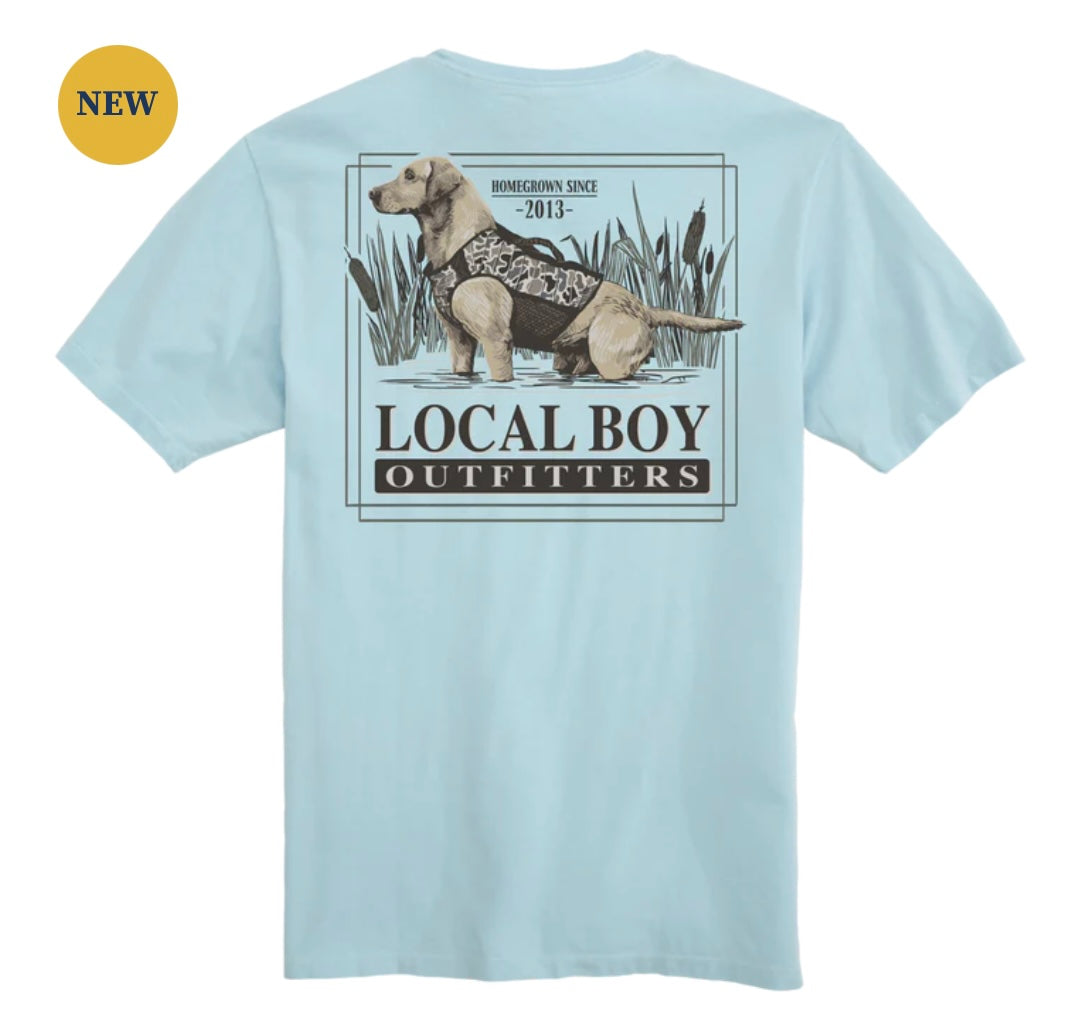 Youth Local Boy Marsh Hunt SS Tee - Chambray