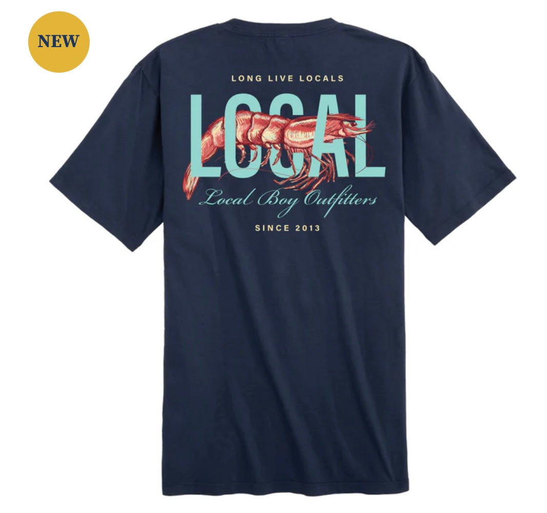 Local Boy Shrimpy SS Tee - China Blue