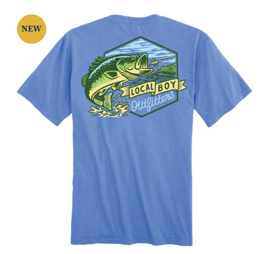 Local Boy Big Bass SS Tee - Marina