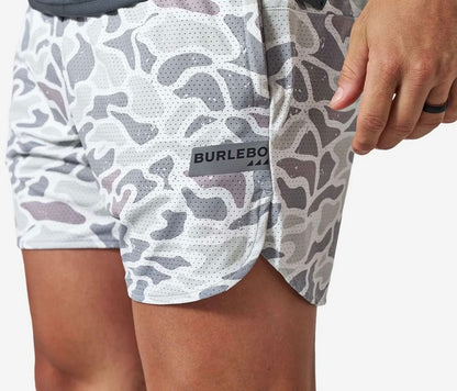 BURLEBO Mesh Short - White Camo