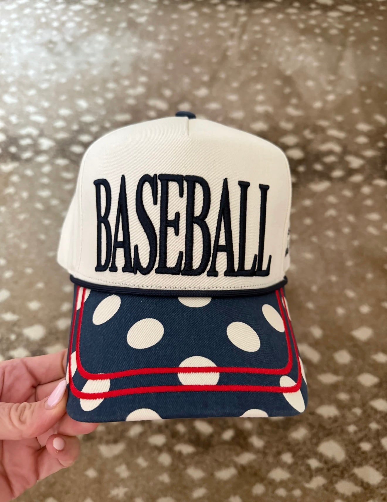 Polka Dot Baseball Hat