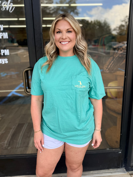 Local Boy Kegger SS Tee - Seafoam