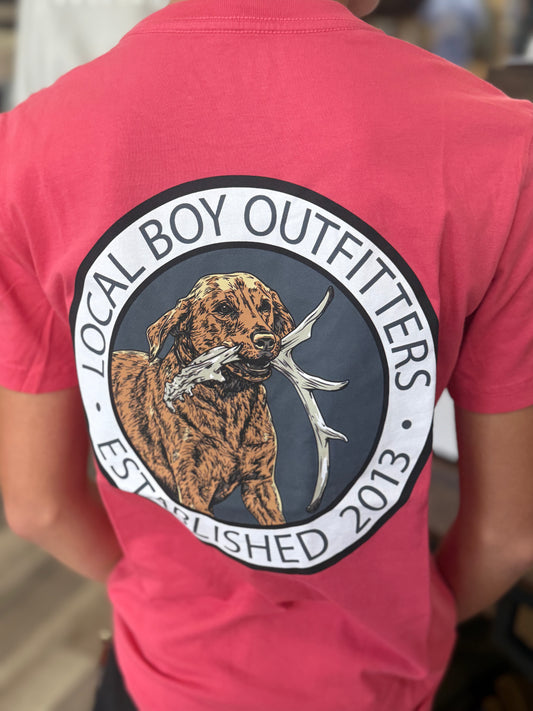 Youth Local Boy Outfitters - Antler Retrieve SS Tee - Brick