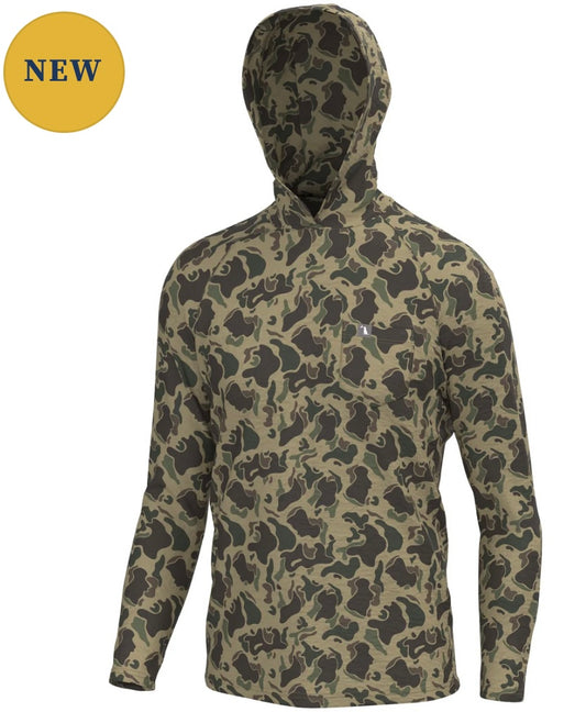 Local Boy Heather Blend Hoodie Retro Camo