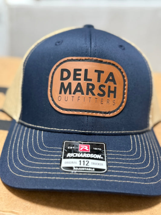 Delta Marsh - Leather Patch - Richardson 112 - Navy/Khaki