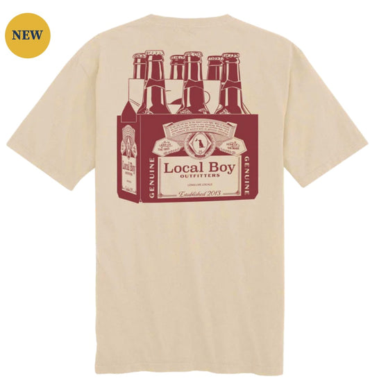 Local Boy Six Pack SS Tee - Latte
