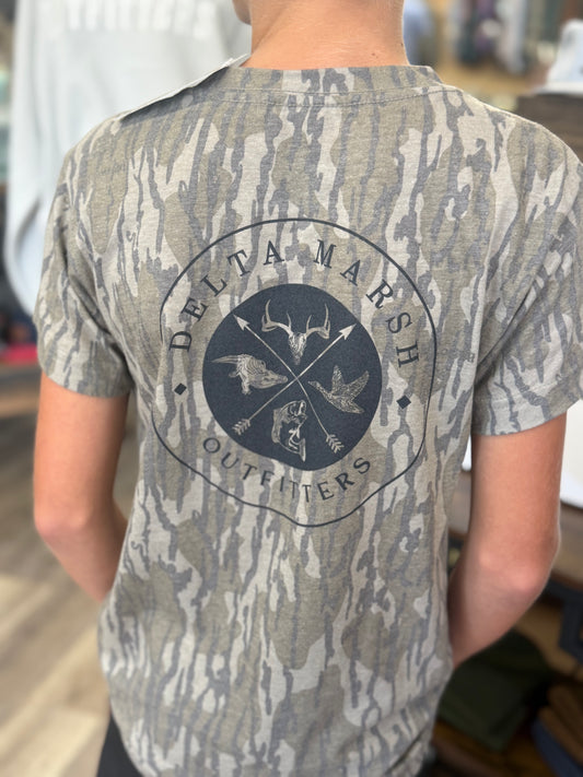 Youth Mossy Oak OG Delta Marsh S/S Tee - Bottomland