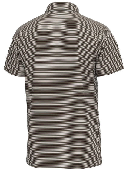 Local Boy Surfside Polo Dark Tan/Espresso/White