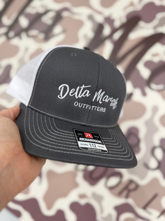 Delta Marsh Script  - Richardson 112 - Gray/White
